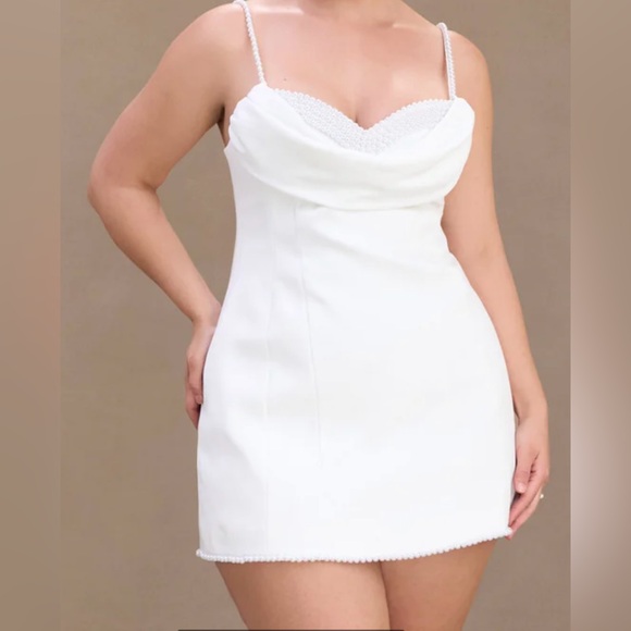 Meshki Liliane White Mini Dress - Picture 3 of 4